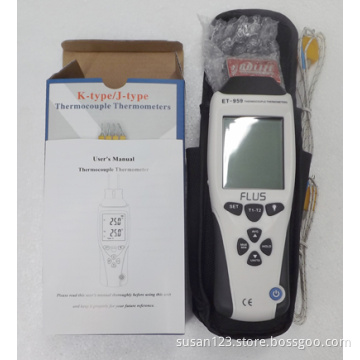 Digital Thermometer 2 K-Type Temperature Thermocouple Sensor Probe